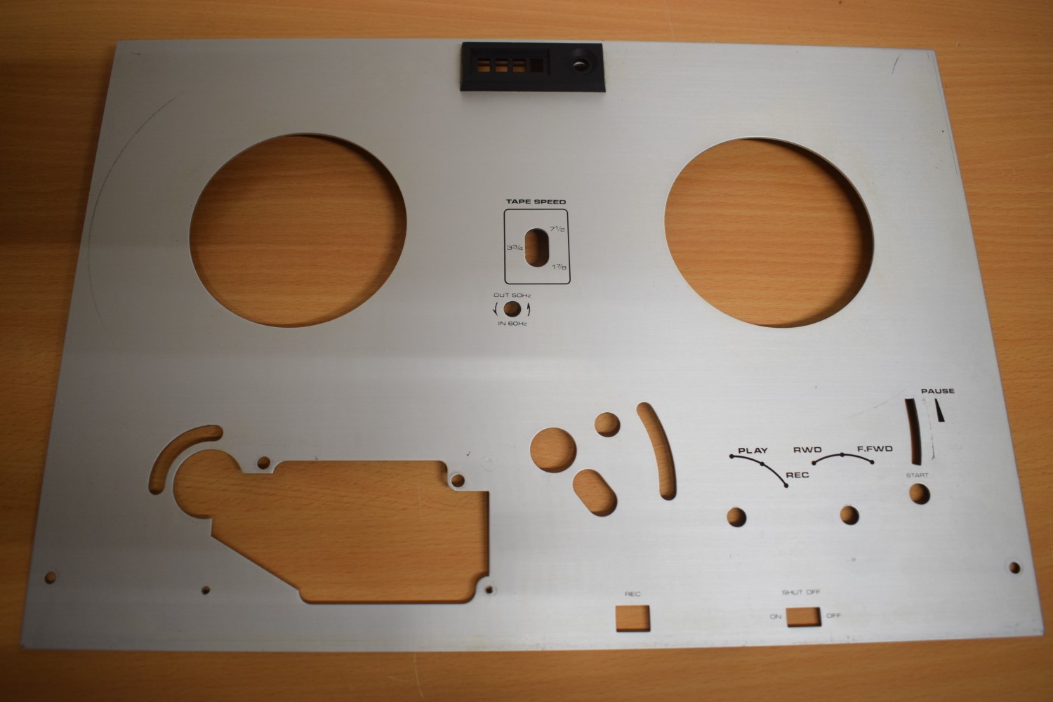 Akai GX-220D Tape Recorder – upper part front plate  			